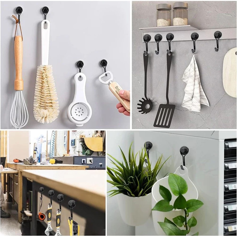 Heavy Duty Magnetic Swivel Hooks Neodymium Cruise Hooks For Fridge Grill And Locker Storage 1