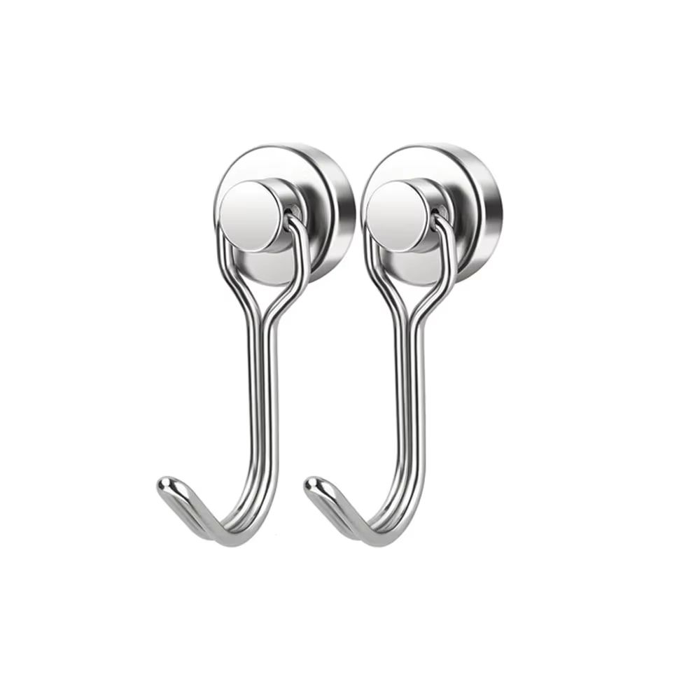 Heavy Duty Magnetic Swivel Hooks Neodymium Cruise Hooks For Fridge Grill And Locker Storage 6