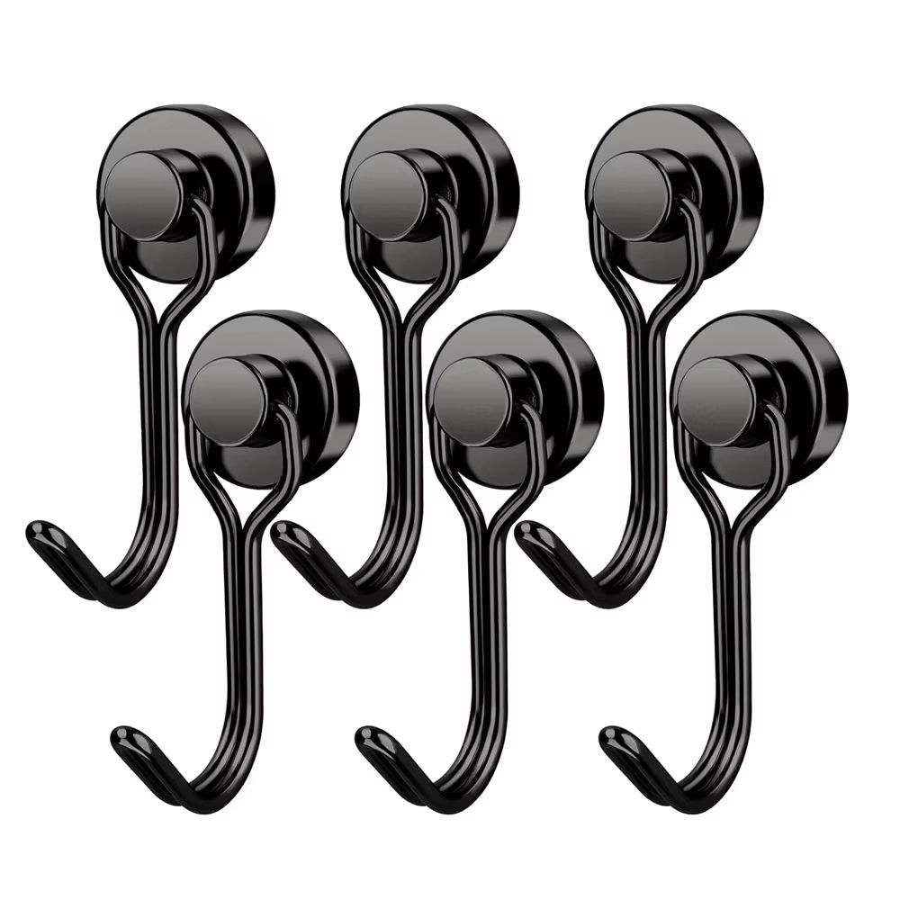 Heavy Duty Magnetic Swivel Hooks Neodymium Cruise Hooks For Fridge Grill And Locker Storage 9