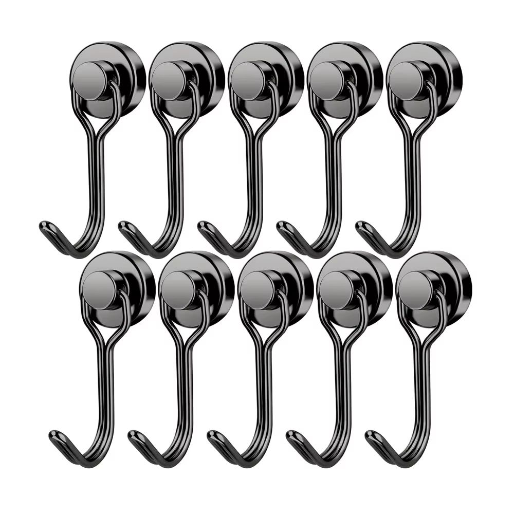 Heavy Duty Magnetic Swivel Hooks Neodymium Cruise Hooks For Fridge Grill And Locker Storage 11