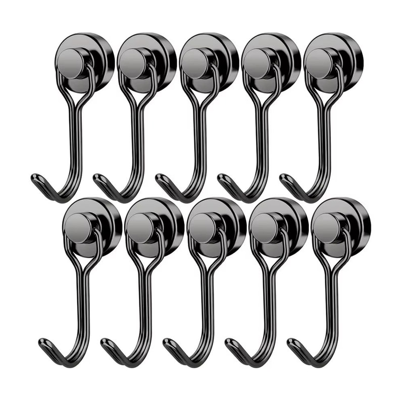 Heavy Duty Magnetic Swivel Hooks Neodymium Cruise Hooks For Fridge Grill And Locker Storage 11