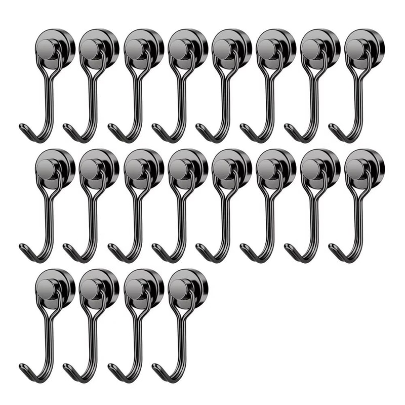 Heavy Duty Magnetic Swivel Hooks Neodymium Cruise Hooks For Fridge Grill And Locker Storage 13