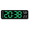 Large LED Digital Wall Clock With Temperature Humidity Week Display And Adjustable Brightness 6