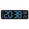 Large LED Digital Wall Clock With Temperature Humidity Week Display And Adjustable Brightness 7
