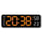 Large LED Digital Wall Clock With Temperature Humidity Week Display And Adjustable Brightness 8