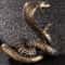 Antique Copper Brass Mini Snake Figurine For Desktop Decor 4