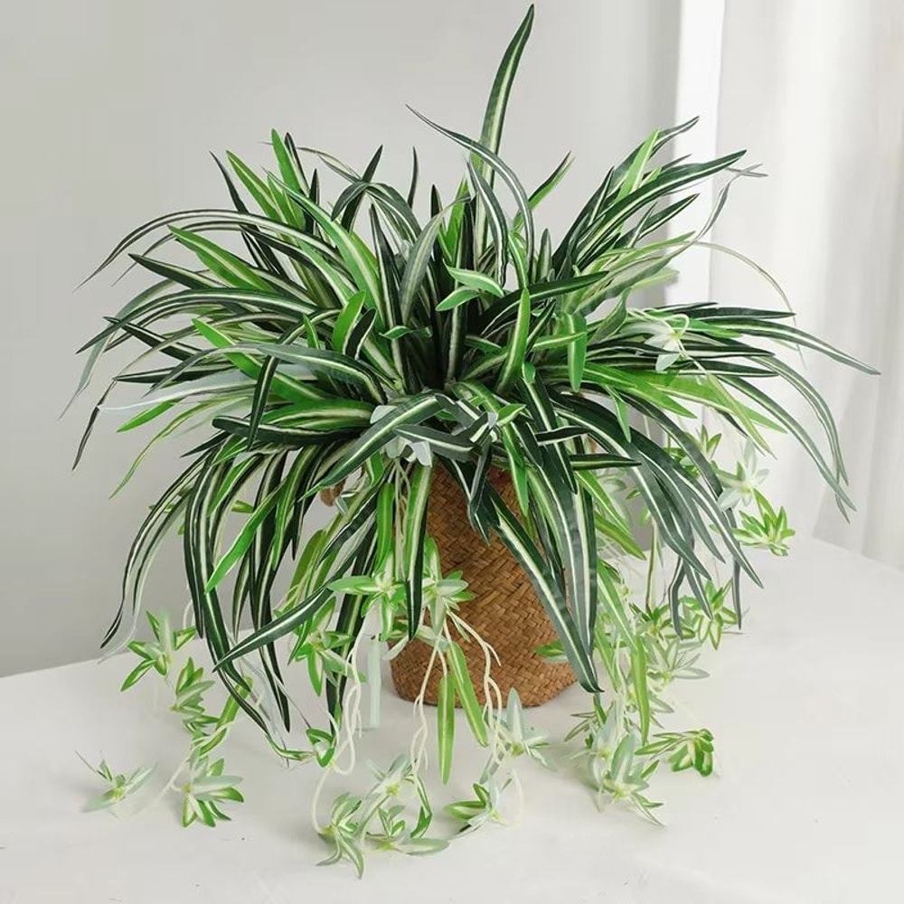 Artificial Orchid Wall Hanging Plant For Elegant Home Decor 0