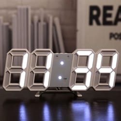 3d luminous voice-activated digital alarm clock