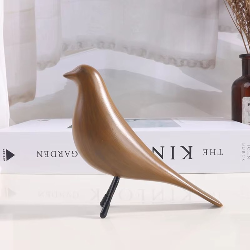 Nordic Minimalist Bird Sculpture Resin Ornament For Modern Home Decor 7