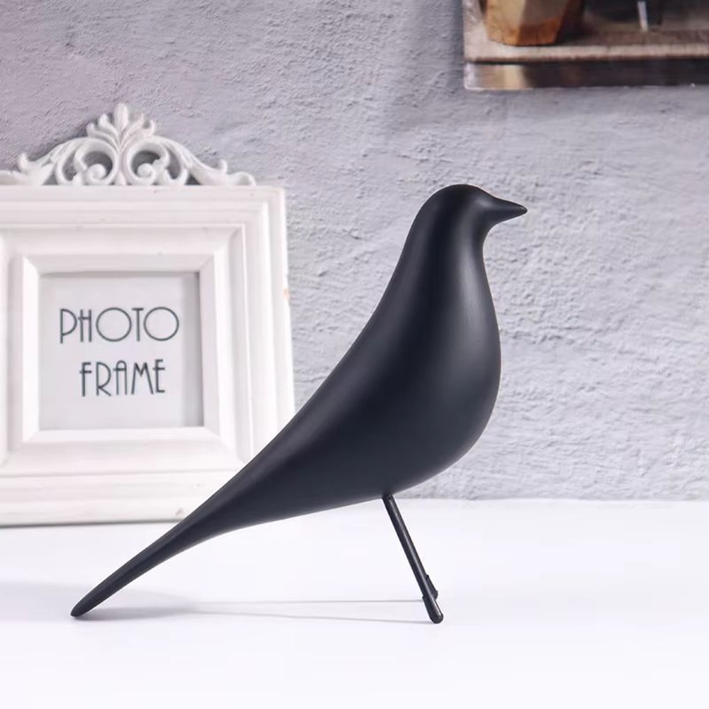 Nordic Minimalist Bird Sculpture Resin Ornament For Modern Home Decor 8