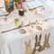 Spring Easter Bunny Egg Linen Table Runner For Dining Decor 2