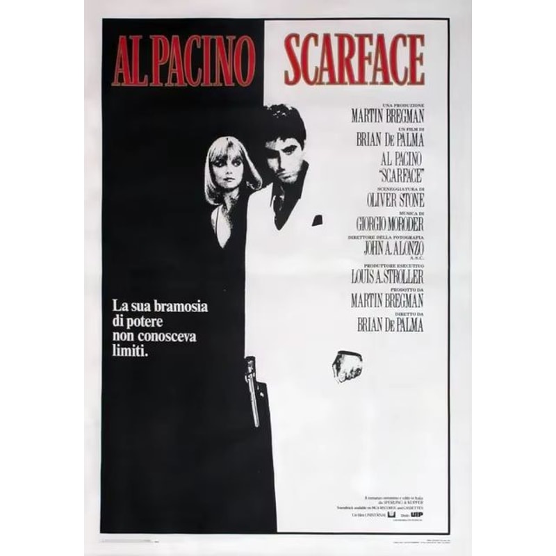 Scarface Tony Montana Canvas Poster Gangster Movie Wall Art Print 8