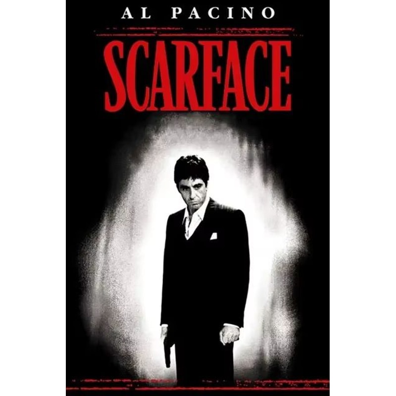Scarface Tony Montana Canvas Poster Gangster Movie Wall Art Print 9