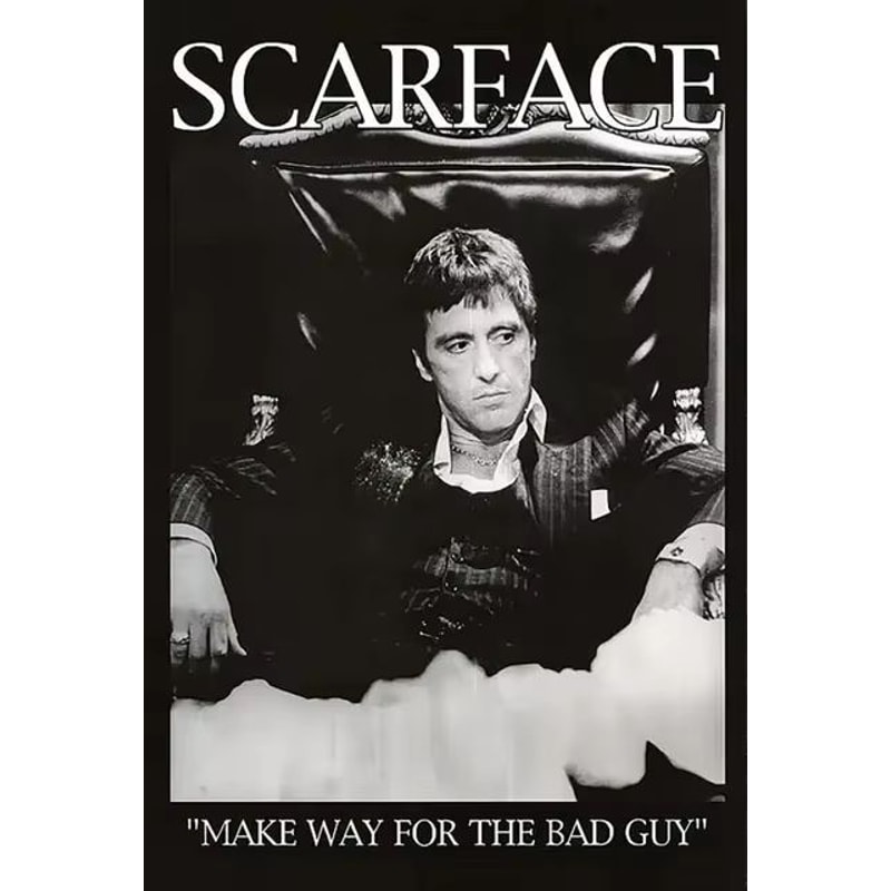 Scarface Tony Montana Canvas Poster Gangster Movie Wall Art Print 11