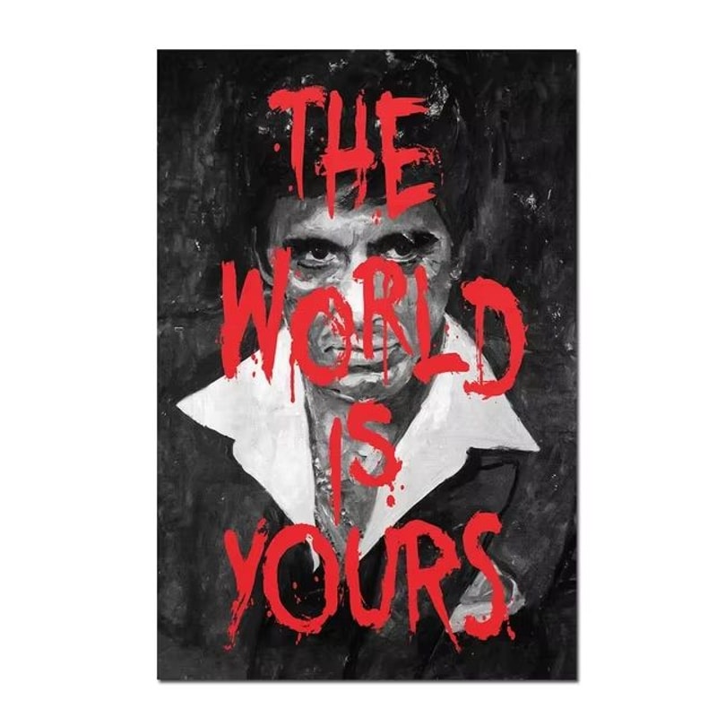 Scarface Tony Montana Canvas Poster Gangster Movie Wall Art Print 13