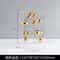 Modern Clear Acrylic Square Display Box Decorative Sphere Cover Ornament 10