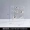 Modern Clear Acrylic Square Display Box Decorative Sphere Cover Ornament 12