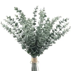 20pcs artificial eucalyptus stems faux greenery branches for wedding and home decor