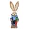 Charming Easter Bunny Cattail Figurine Rustic Spring Home Decoration 9