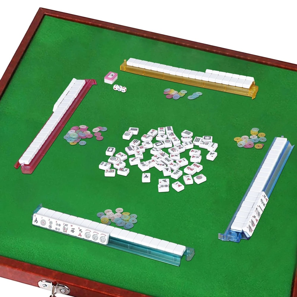 Premium American Mahjong Set With 166 Tiles 4 PushersRacks Portable Carry Bag 4