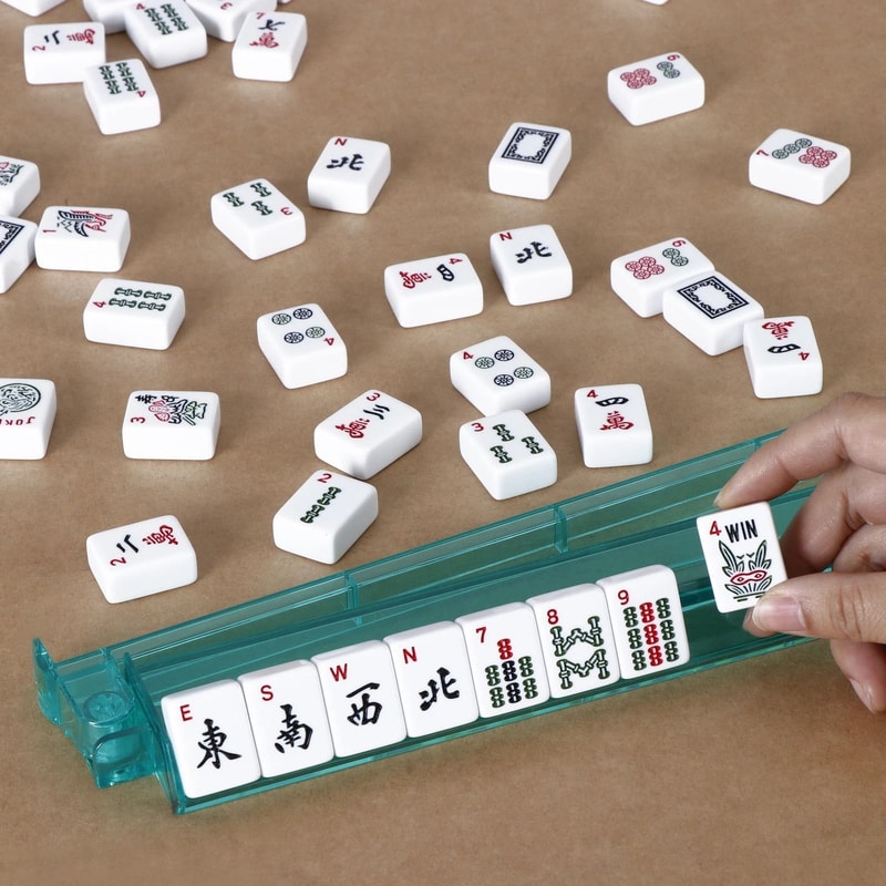 Premium American Mahjong Set With 166 Tiles 4 PushersRacks Portable Carry Bag 10