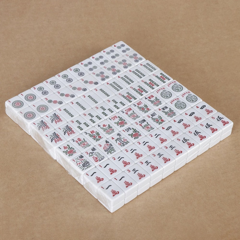 Premium American Mahjong Set With 166 Tiles 4 PushersRacks Portable Carry Bag 6