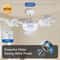Modern LED Ceiling Fan With Remote 3Speed Adjustable Quiet Fan Light For Bedroom Living Room 2
