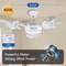 Modern LED Ceiling Fan With Remote 3Speed Adjustable Quiet Fan Light For Bedroom Living Room 2