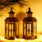Vintage Nordic Black Iron Candle Lantern Hanging Decor For Home Wedding 1
