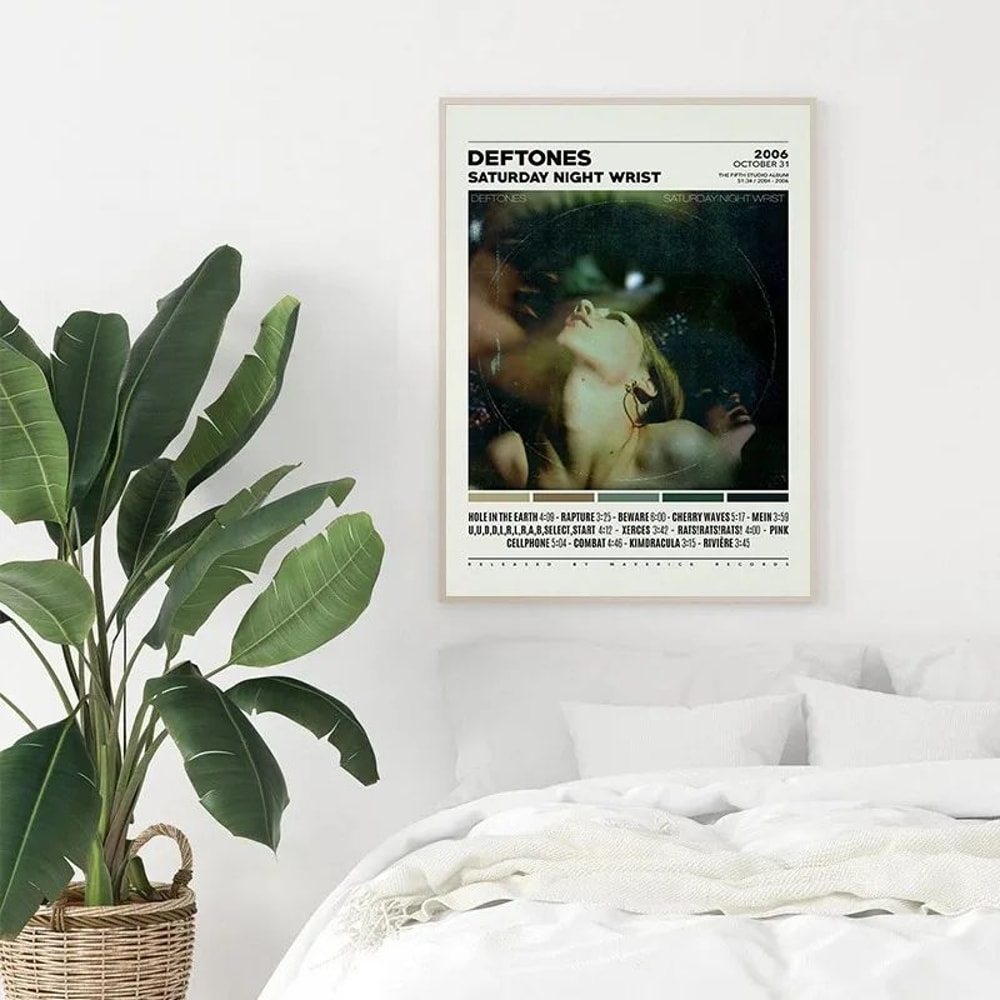 Deftones Album Cover Canvas Poster Around The Fur And Saturday Night Wrist Wall Art 3