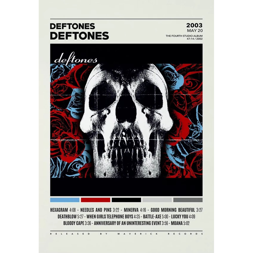 Deftones Album Cover Canvas Poster Around The Fur And Saturday Night Wrist Wall Art 7