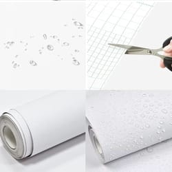 matte white waterproof self adhesive wallpaper vinyl contact paper for walls and furniture