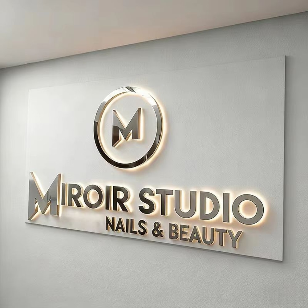 Custom 3D LED Backlit Shop Sign With Luminous Letters For Business Branding 1