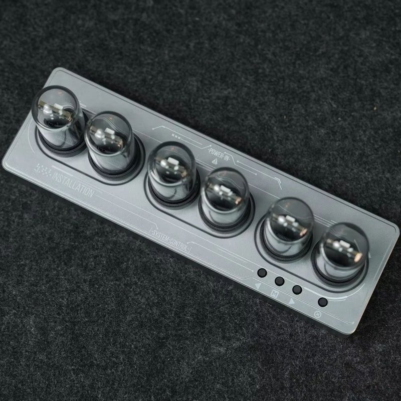 WiFi IPS Nixie Tube RGB Alarm Clock With DIY Display And Smart App Control 6