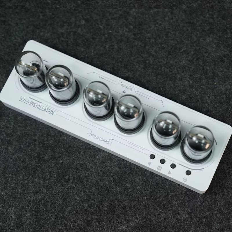 WiFi IPS Nixie Tube RGB Alarm Clock With DIY Display And Smart App Control 7