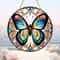 Butterfly Acrylic Suncatcher Round Window Hanging Decorative Sun Catcher Wall Art 14