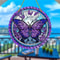 Butterfly Acrylic Suncatcher Round Window Hanging Decorative Sun Catcher Wall Art 17