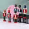 Mini Nutcracker Ornaments 472in Christmas Desktop Decor Doll Pendant Set 3