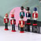 Mini Nutcracker Ornaments 472in Christmas Desktop Decor Doll Pendant Set 3