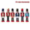 Mini Nutcracker Ornaments 472in Christmas Desktop Decor Doll Pendant Set 7