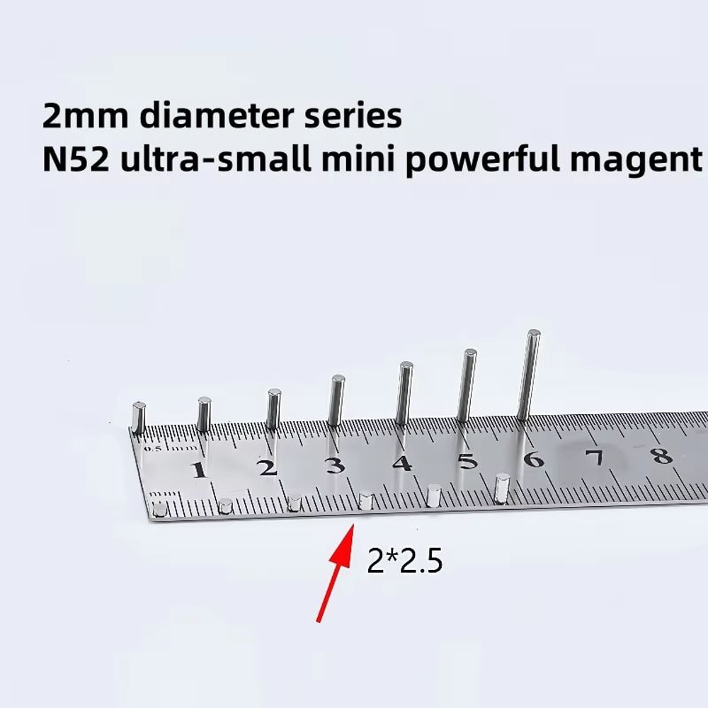 N52 Mini Neodymium Magnets Set Strong Mini Magnets 2mm UltraPowerful Refrigerator Craft Magnets 1 9