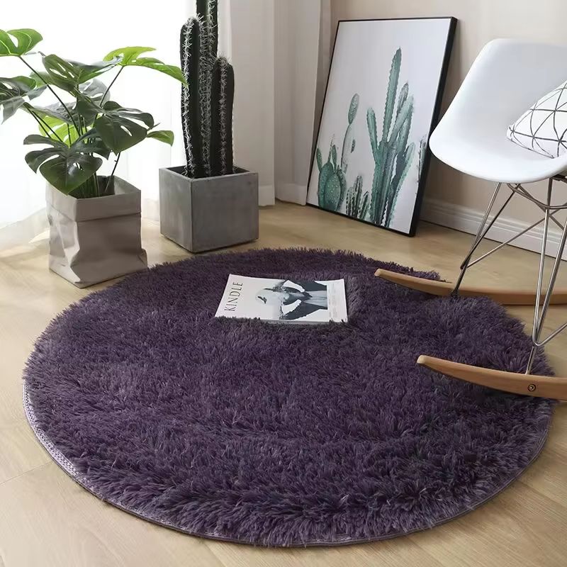 Fluffy Round White Carpet Non Slip Plush Shag Rug For Bedroom Living Room Decor 11