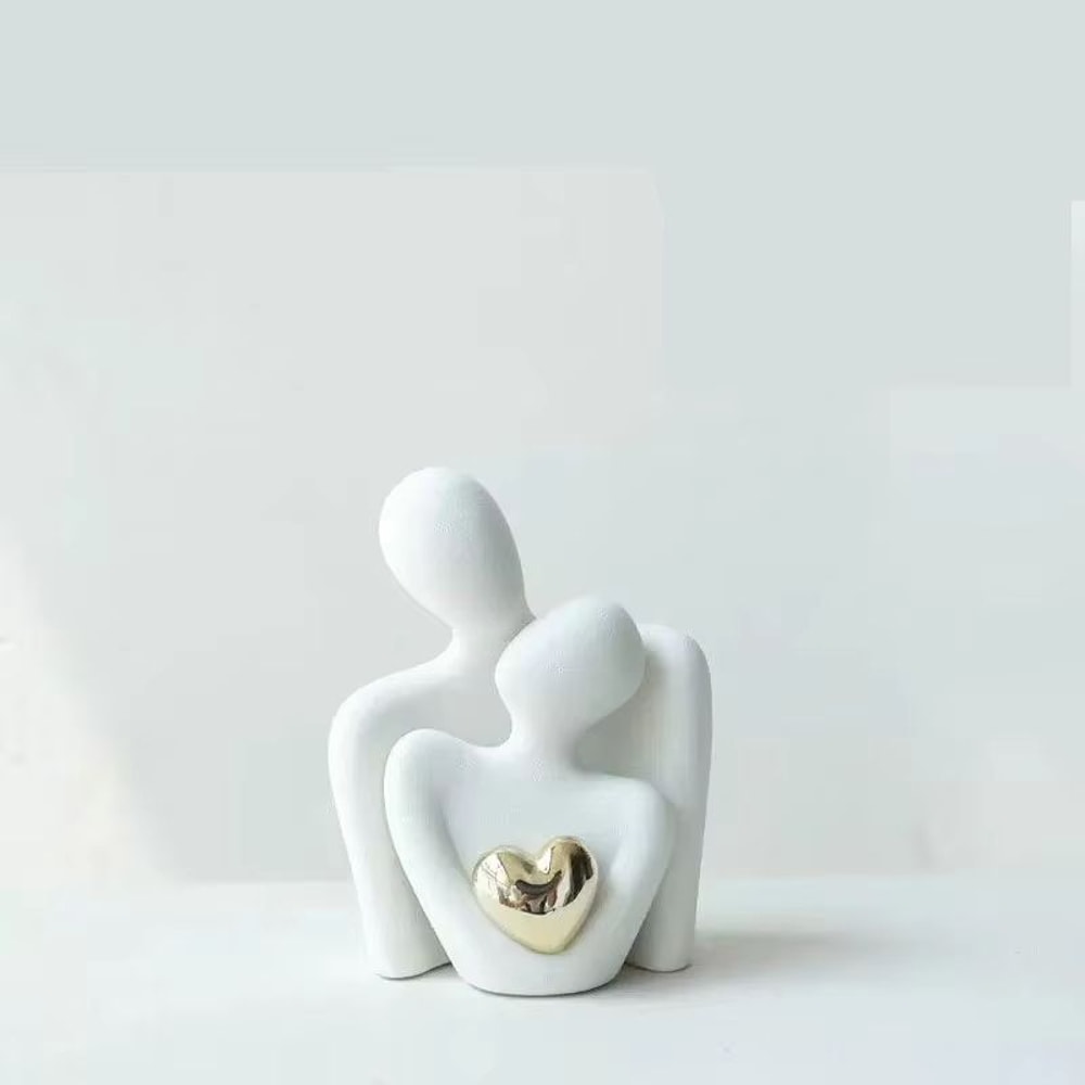 Romantic Love Embrace Couple Statue Couple Statue Decor Minimalist Bedroom Ornament 8