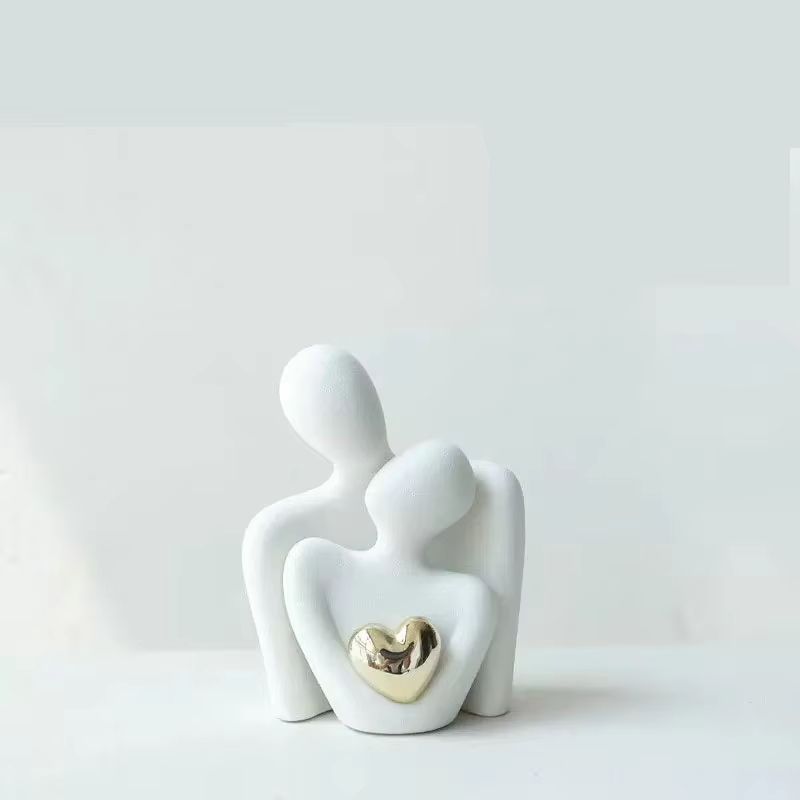 Romantic Love Embrace Couple Statue Couple Statue Decor Minimalist Bedroom Ornament 8
