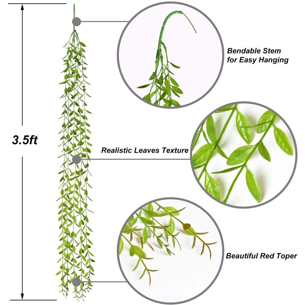 Artificial Ivy Garland With LED Lights Ivy Garland Lights Aesthetic Hanging Vine Decor For Room E 1