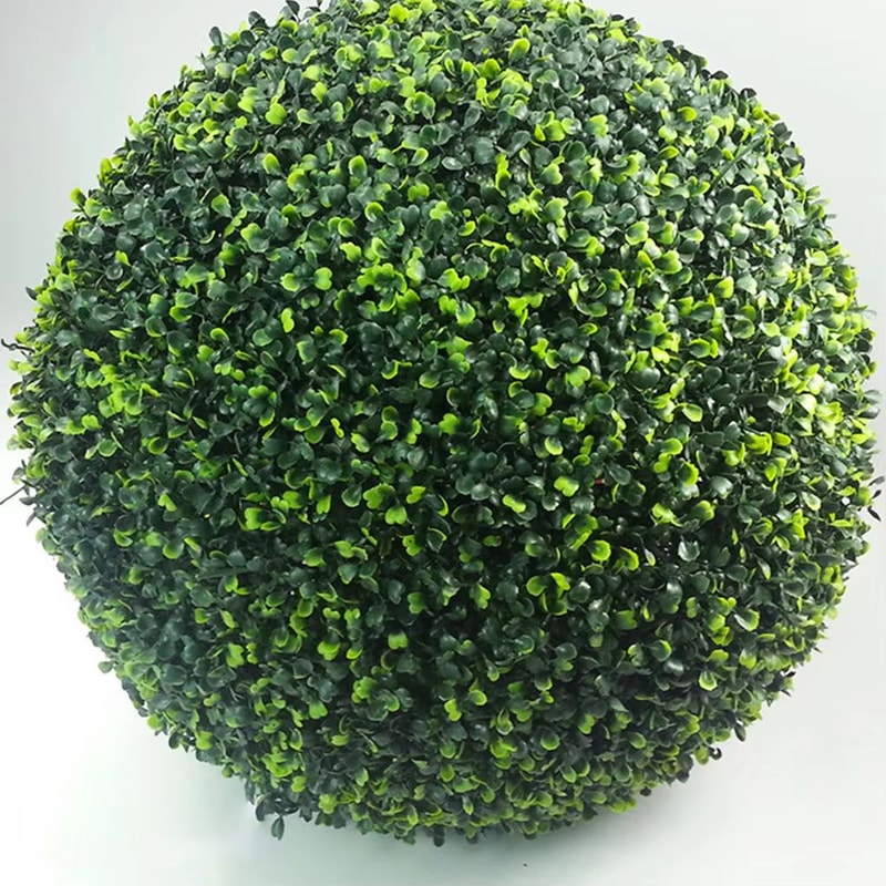 EcoFriendly Artificial Plant Ball Realistic Faux Greenery Topiary Decor Sphere 3