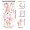 Pink Cartoon Bear Balloon Wall Stickers For Kids Nursery Room Decor 6
