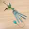 Hummingbird Dragonfly Wind Chime With Painted Glass Metal Art For Garden Decor 5