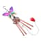 Hummingbird Dragonfly Wind Chime With Painted Glass Metal Art For Garden Decor 16