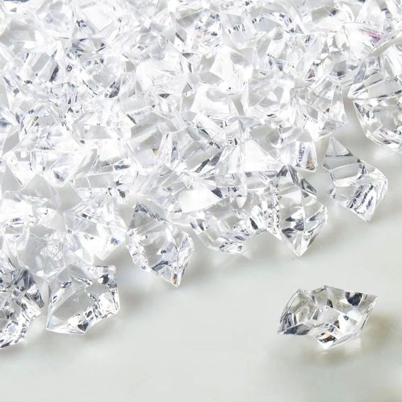 Crystal Clear Acrylic Ice Gems Vase Filler For Elegant Event Decor 6